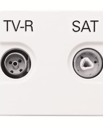 Розетка tv-r-sat одиночна zenit білий, 2cla225130n1101, abb