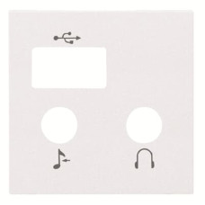 Ц.пл.радіо прийм. mJack+USB+BT Zenit біл, 2CLA226830N1101, ABB
