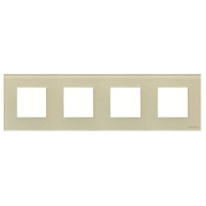 Рамка 4 поста Zenit скло перлинне, 2CLA227400N3501, ABB