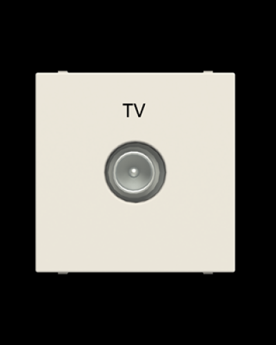 Розетка tv проста zenit білий, 2cla225070n1101, abb