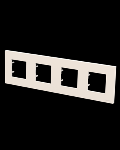 Рамка 4 поста базова zenit білий, 2cla227410n1101, abb