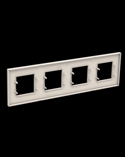 Рамка 4 поста базова zenit білий, 2cla227410n1101, abb