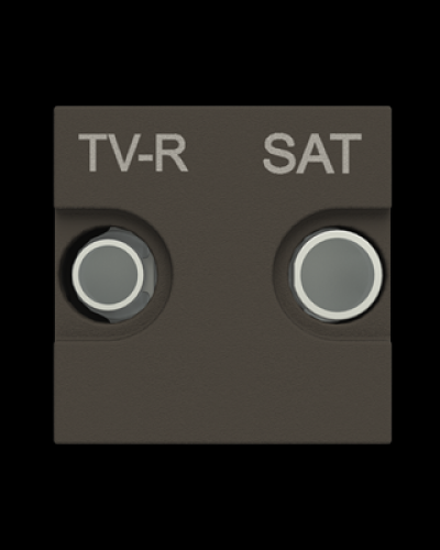 Розетка tv-r-sat одиночна zenit антрац, 2cla225130n1801, abb