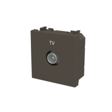 Розетка TV проста Zenit антрацит, 2CLA225070N1801, ABB