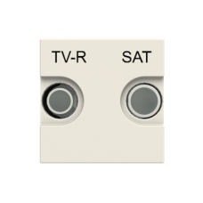 Розетка TV-R-SAT кінцева Zenit білий, 2CLA225170N1101, ABB