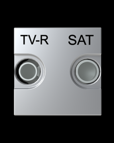 Розетка tv-r-sat одиночна zenit срібл, 2cla225130n1301, abb