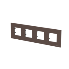 Рамка 4 поста Zenit скло кавове, 2CLA227400N3701, ABB