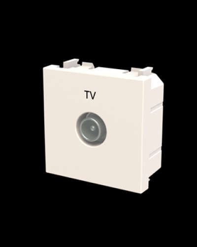 Розетка tv проста zenit білий, 2cla225070n1101, abb