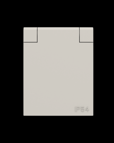 Розетка schuko ip54 до панелей сірий, 2cla328800a1001, abb