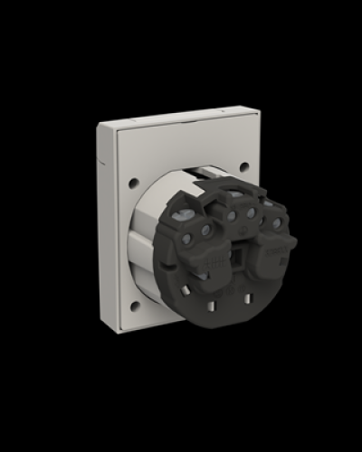 Розетка schuko ip54 до панелей сірий, 2cla328800a1001, abb