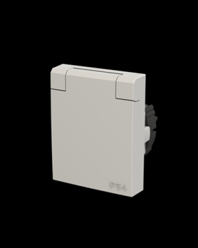 Розетка schuko ip54 до панелей сірий, 2cla328800a1001, abb