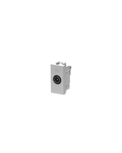 Розетка tv проста zenit срібл/1мод., 2cla215070n1301, abb