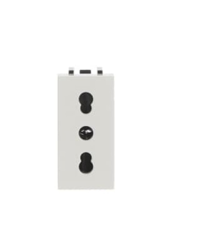 Розетка італ.стандарт zenit білий/1мод, 2cla213300n1101, abb