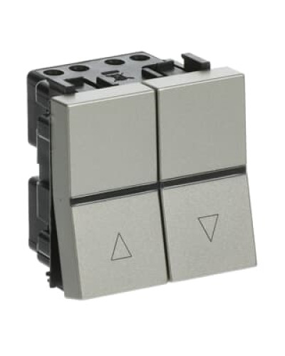 Кнопочний вимикач жалюзі zenit шампань, 2cla224400n1901, abb