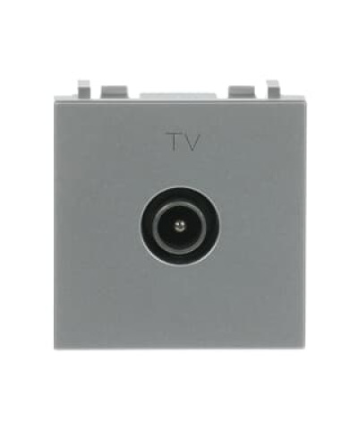 Розетка tv проста zenit сріблястий, 2cla225070n1301, abb