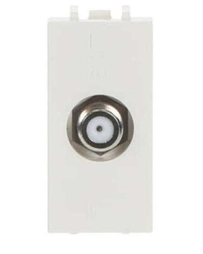 Розетка tv одиночна zenit білий/ 1мод., 2cla215000n1101, abb