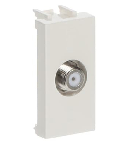 Розетка tv одиночна zenit білий/ 1мод., 2cla215000n1101, abb