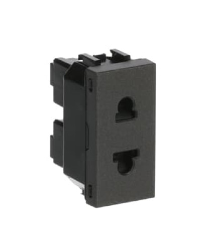 Розетка без заземлення zenit антрац/1мод, 2cla213500n1801, abb