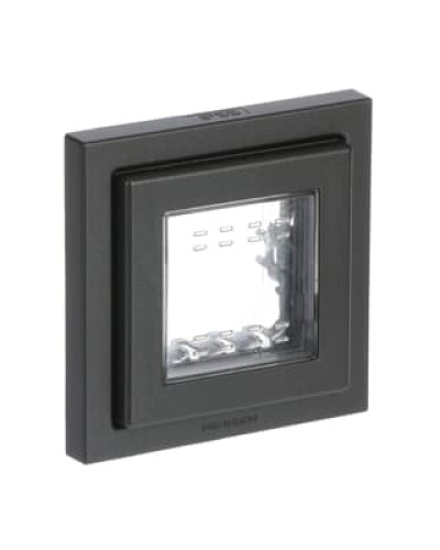 Рамка 1 пост кр. ip55 zenit антрацит, 2cla327100n1801, abb