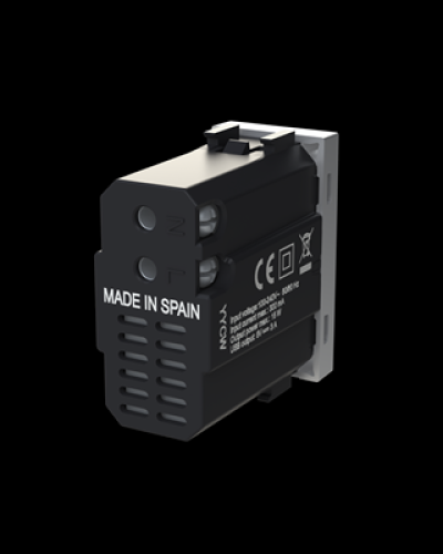 Usb-зарядка 2a zenit срібл./ 1 мод., 2cla218520n1301, abb