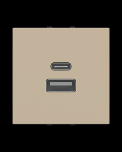 Usb-зарядка zenit шампань, 2cla228500n1901, abb