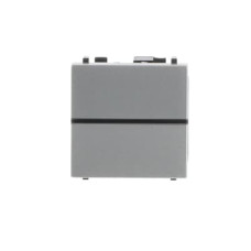 Вимикач 1-клавішний Zenit сріблястий,  N2201 PL, ABB