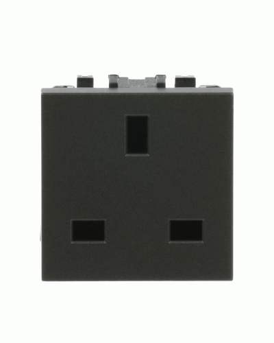 Розетка bs 13a/250вzenit антрацит, 2cla223700n1801, abb
