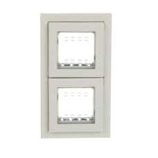 Рамка 2 поста кр. IP55 Zenit білий, 2CLA327200N1101, ABB