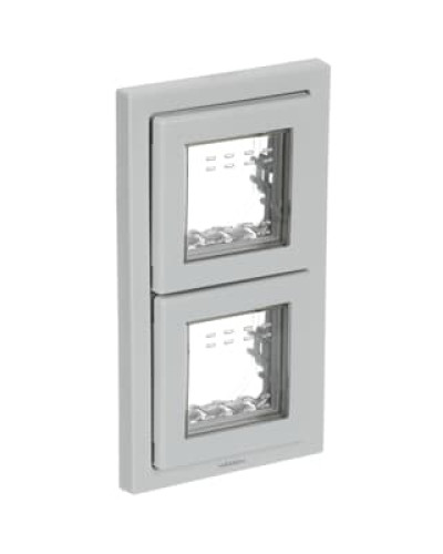 Рамка 2 поста кр. ip55 zenit сірий, 2cla327200n1701, abb