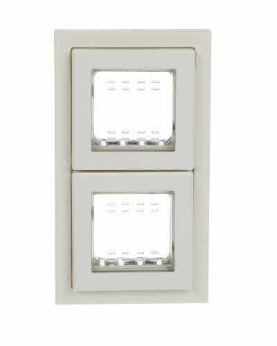 Рамка 2 поста кр. ip55 zenit білий, 2cla327200n1101, abb