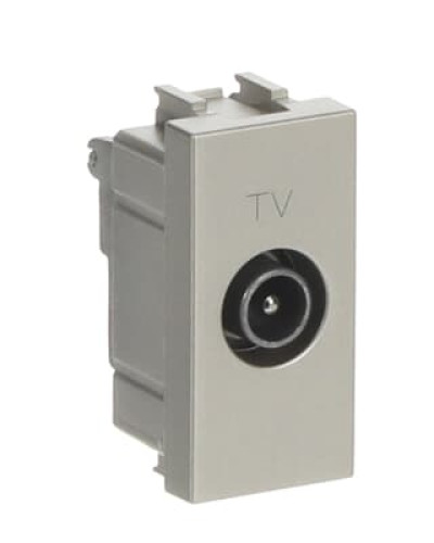 Розетка tv проста zenit шамп/ 1мод., 2cla215070n1901, abb