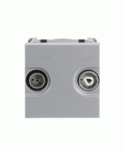 Розетка tv-r-sat кінцеваzenit срібл, 2cla225170n1301, abb