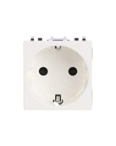 Розетка schuko заз.шторки zenit білий, 2cla228800n1101, abb