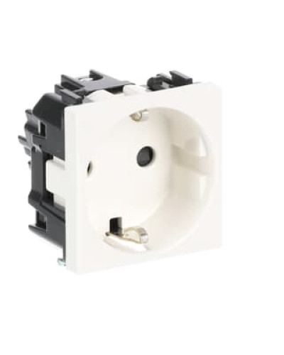 Розетка schuko заз.шторки zenit білий, 2cla228800n1101, abb