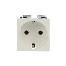 Розетка SCHUKO заз.шт.б/гвинт Zenit біл, 2CLA228860N1101, ABB
