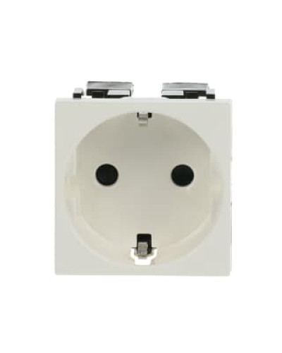 Розетка schuko заз.шт.б/гвинт zenit біл, 2cla228860n1101, abb