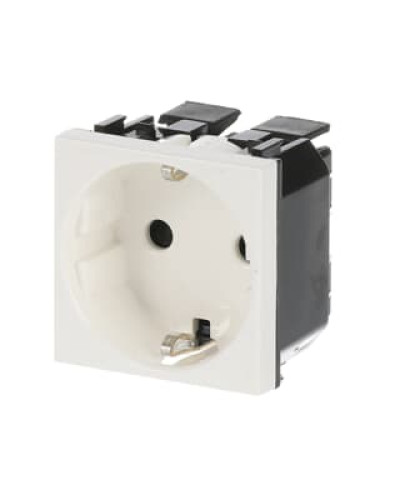 Розетка schuko заз.шт.б/гвинт zenit біл, 2cla228860n1101, abb
