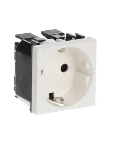 Розетка schuko заз.шт.б/гвинт zenit біл, 2cla228860n1101, abb