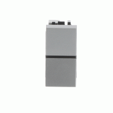 Кнопка 1-кл. Zenit сріблястий/1мод, 2CLA210470N1301, ABB