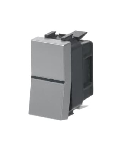 Кнопка 1-кл. zenit сріблястий/1мод, 2cla210470n1301, abb
