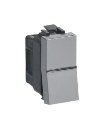 Кнопка 1-кл. zenit сріблястий/1мод, 2cla210470n1301, abb
