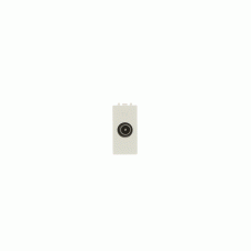 Розетка TV проста Zenit білий/1мод., 2CLA215070N1101, ABB
