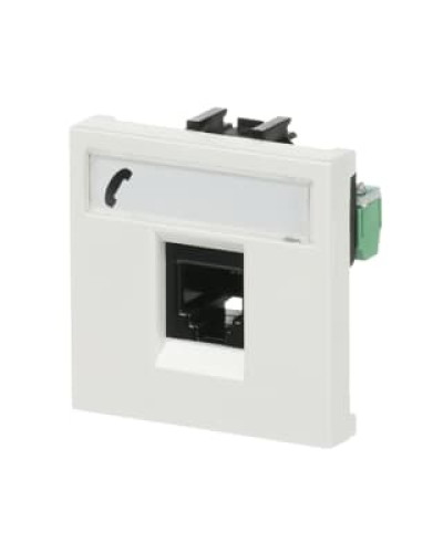 Розетка тф 6-пол. rj12 zenit білий, 2cla221760n1101, abb