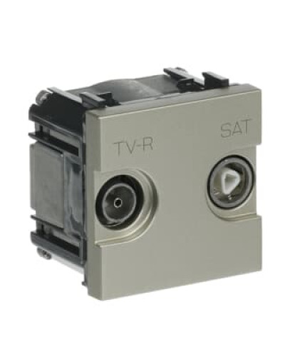 Розетка tv-r-sat одиночна zenit шампань, 2cla225130n1901, abb