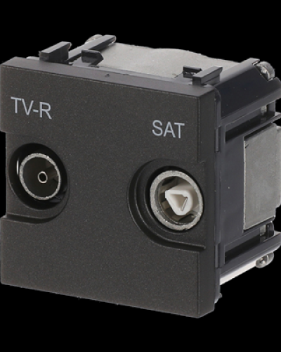 Розетка tv-r-sat кінцева zenit антрац, 2cla225170n1801, abb