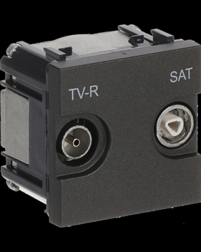 Розетка tv-r-sat кінцева zenit антрац, 2cla225170n1801, abb