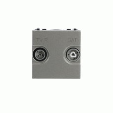 Розетка TV-R-SAT кінцева Zenit шампань, 2CLA225170N1901, ABB