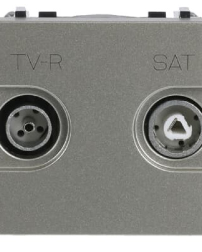 Розетка tv-r-sat кінцева zenit шампань, 2cla225170n1901, abb