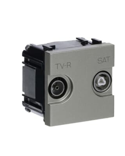 Розетка tv-r-sat кінцева zenit шампань, 2cla225170n1901, abb