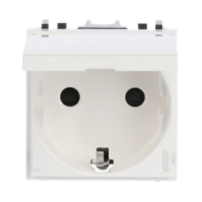 Розетка SCHUKO заз.шт.кр. Zenit білий, 2CLA228810N1101, ABB